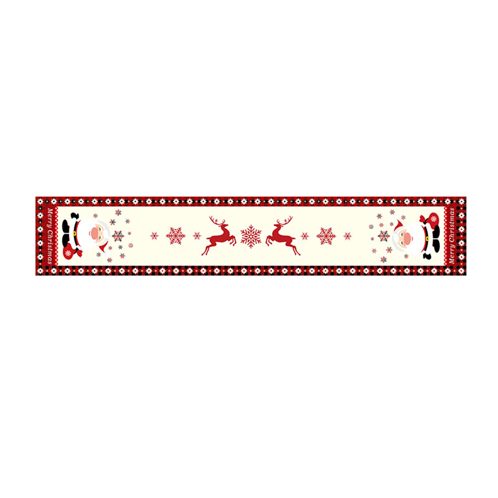 Linen Table Runner - Świąteczny, kwiatowy bieżnik na stół -