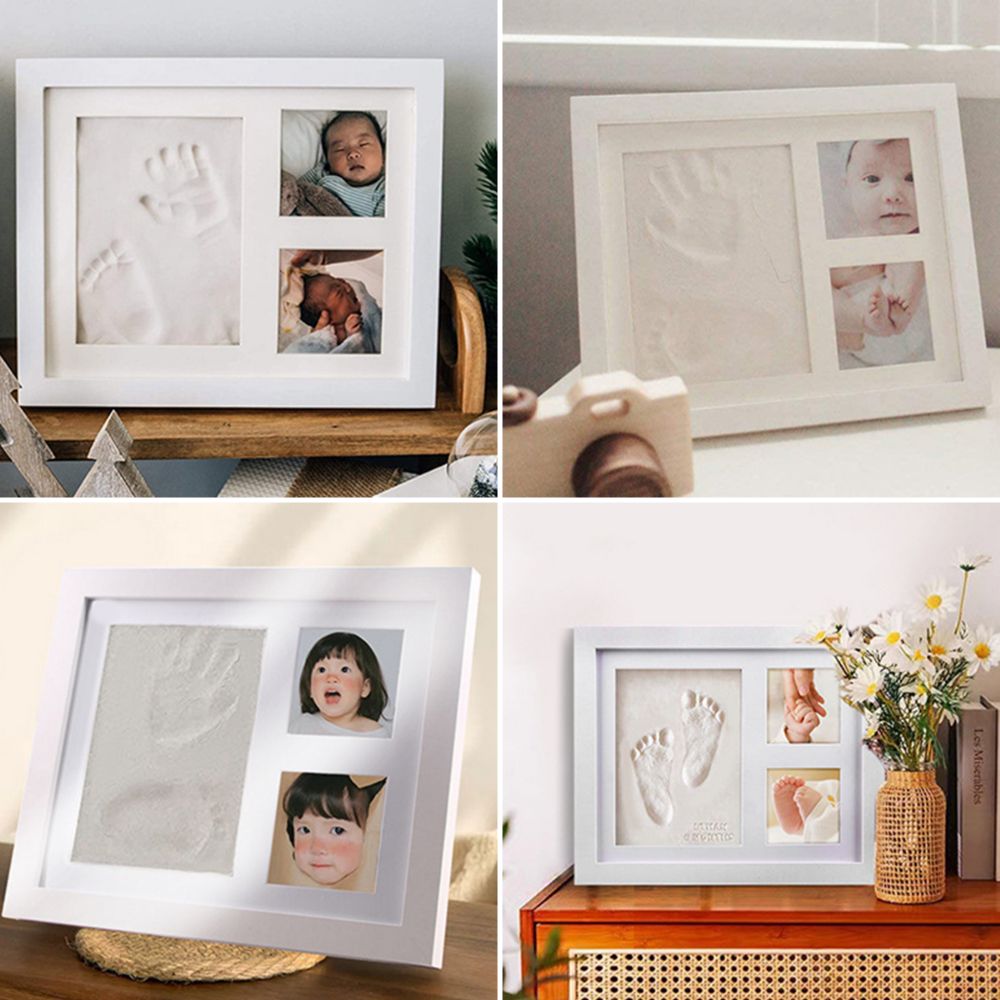 Bamboo Photo Frame - Zestaw do odcisków dłoni i stóp