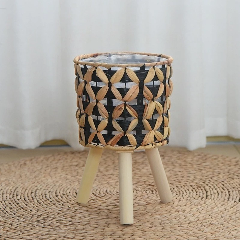 Ręcznie pleciony, wolnostojący – Rattan Plant Basket recenzja i cena