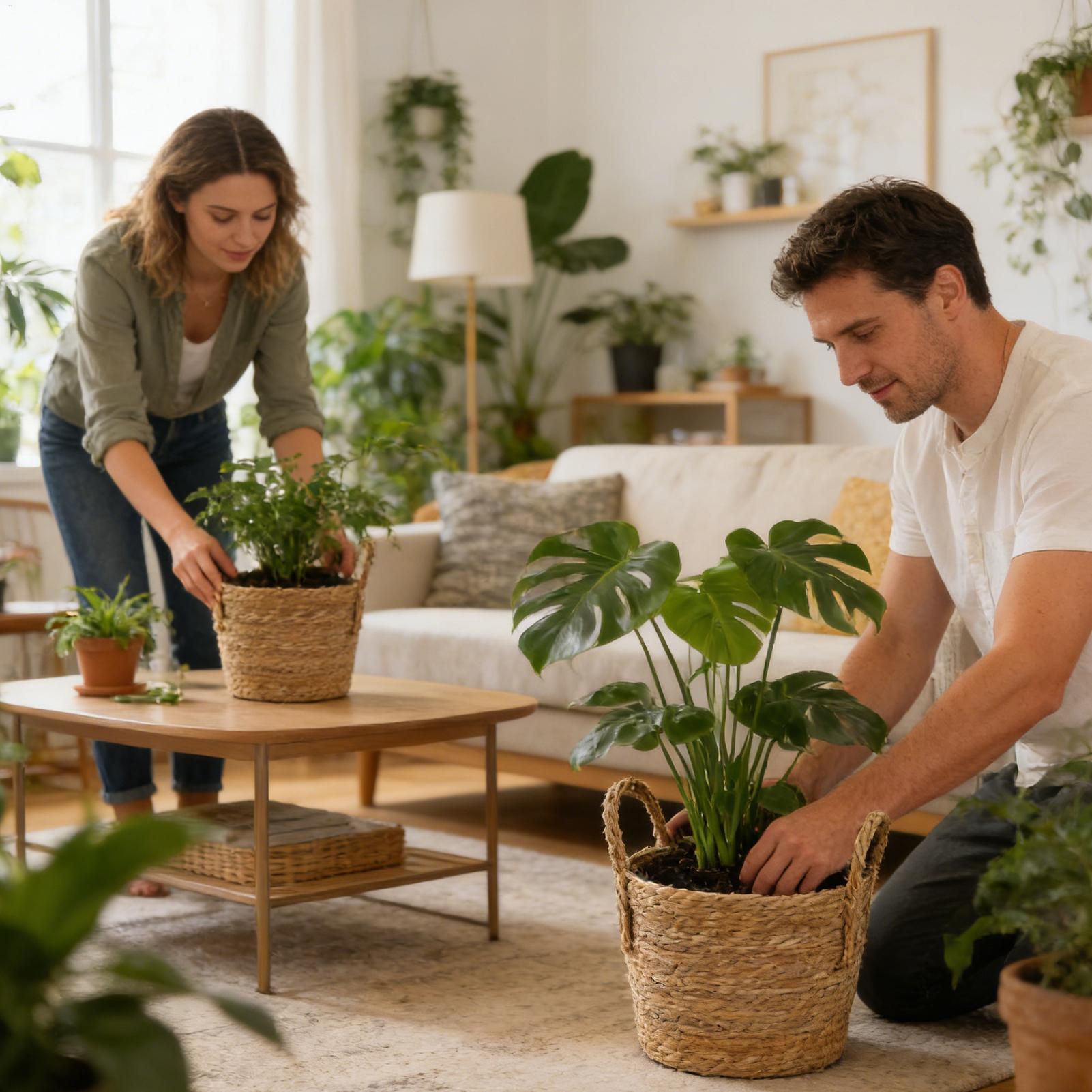 Kosz na rośliny, słomiana doni – Rattan Plant Basket recenzja i cena