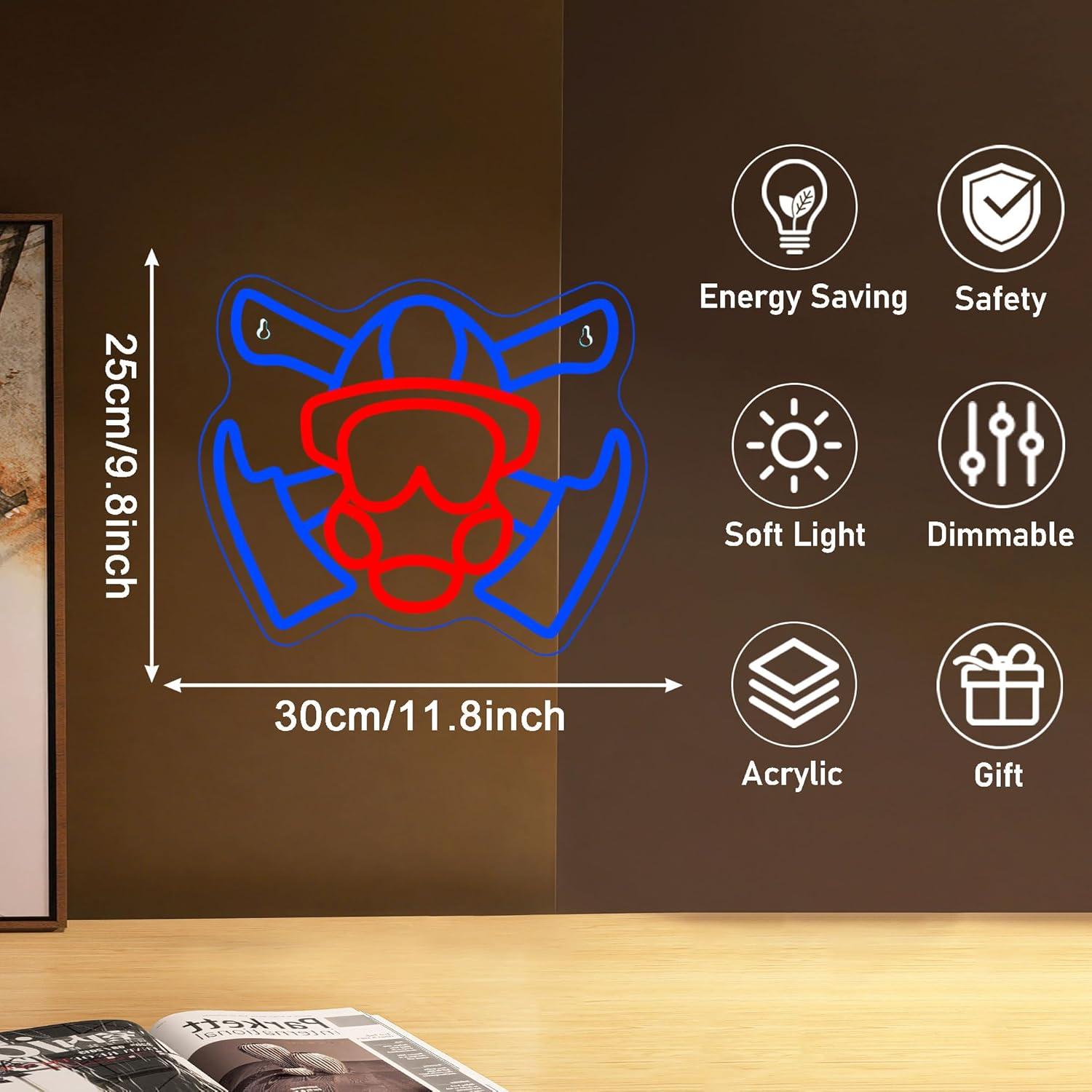 Neonowa tablica z motywem mask – Home Decor Theme recenzja i cena
