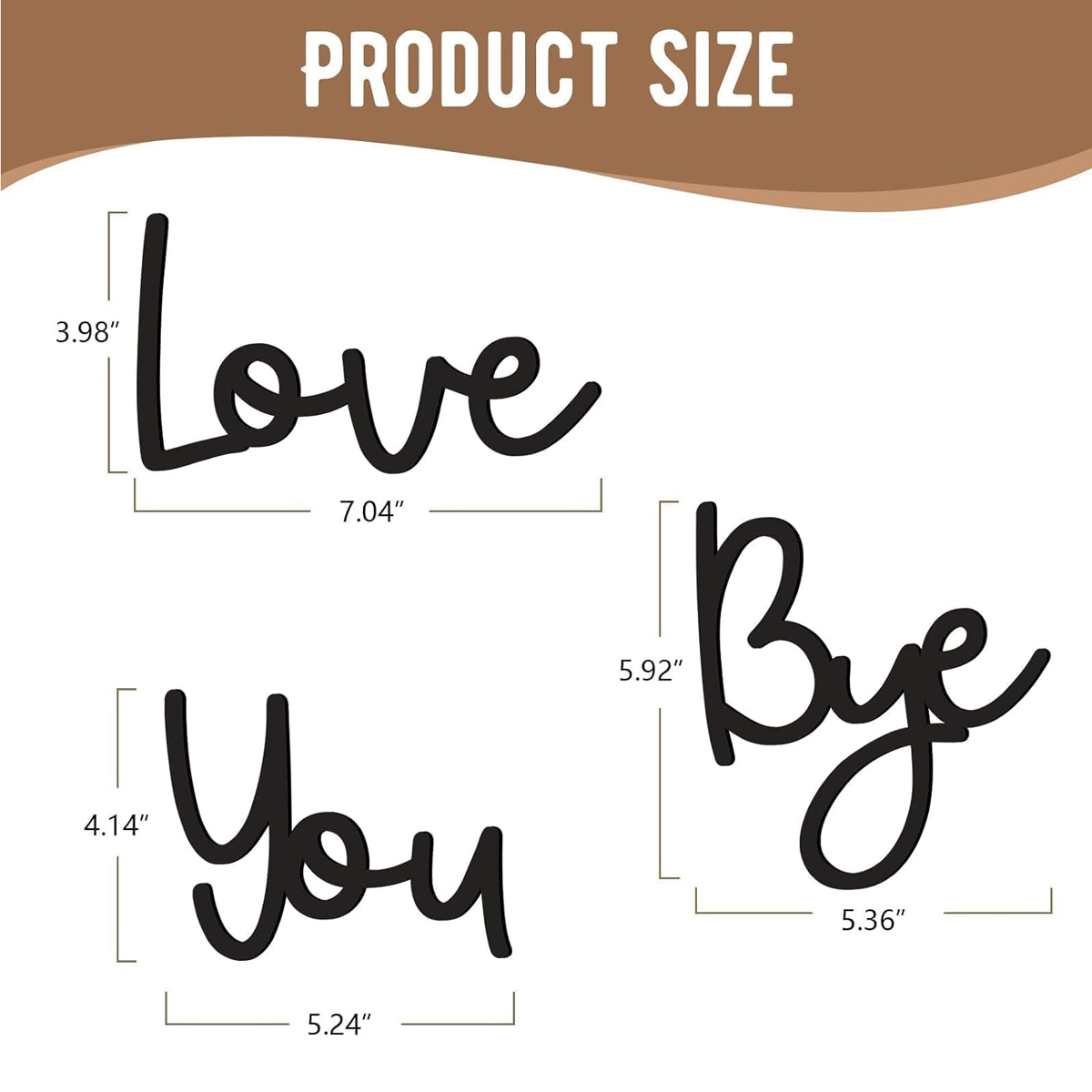 Love You Bye Wood Sign Home De – Home Decor Y2K recenzja i cena