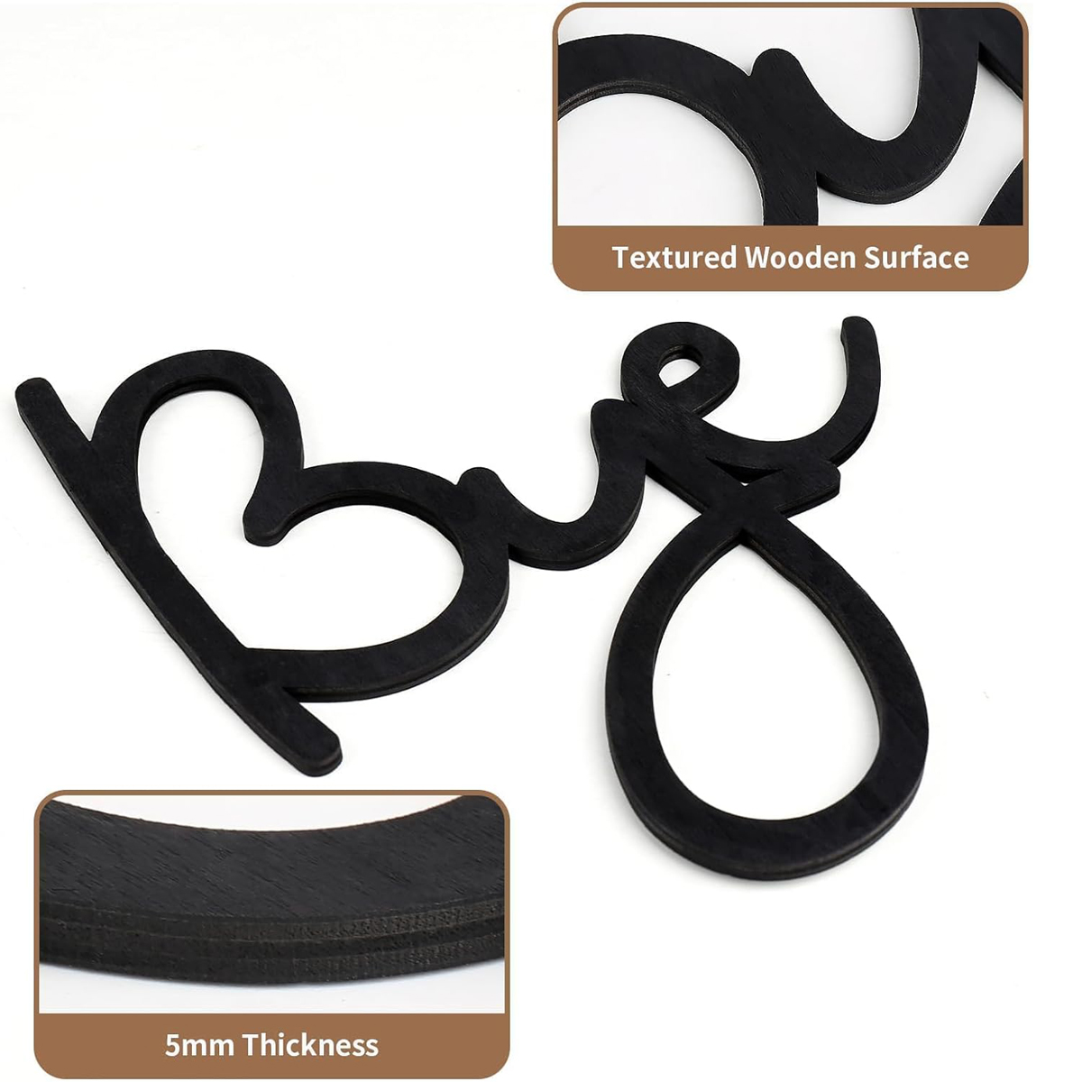 Love You Bye Wood Sign Home De – Home Decor Y2K recenzja i cena