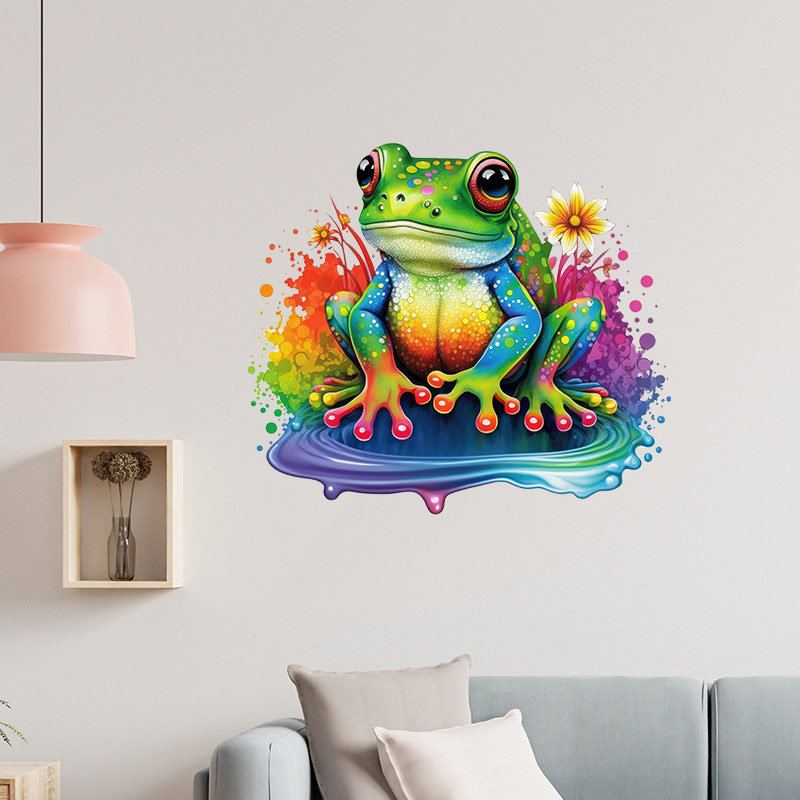M728 Śliczna tęczowa żaba Nakl – Home Decor Y2K recenzja i cena