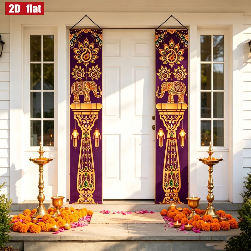 VIKAMA 2 szt. Baner na ganek n – Home Decor Indonesia recenzja i cena