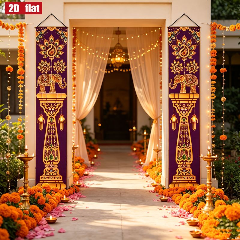 VIKAMA 2 szt. Baner na ganek n – Home Decor Indonesia recenzja i cena