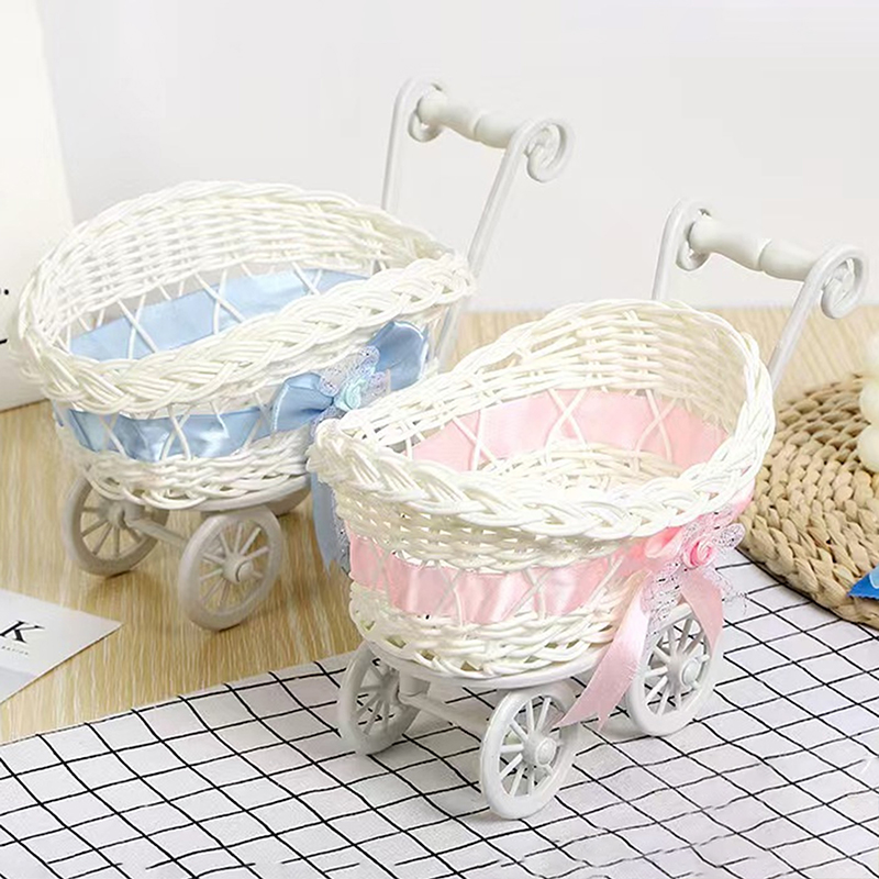 1 szt. Kosz wózek dziecięcy wó – Rattan Plant Basket recenzja i cena