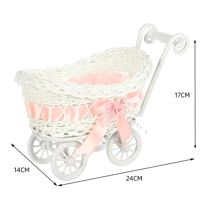 1 szt. Kosz wózek dziecięcy wó – Rattan Plant Basket recenzja i cena